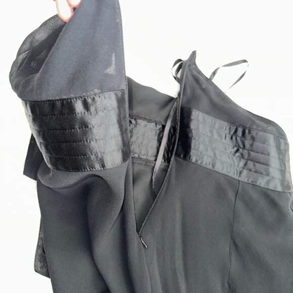 Elegant Black Halter Dress Sleeveless Party Cocktail Evening Dress Express 8 NWT - Picture 7 of 8